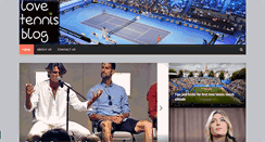 Desktop Screenshot of lovetennisblog.com